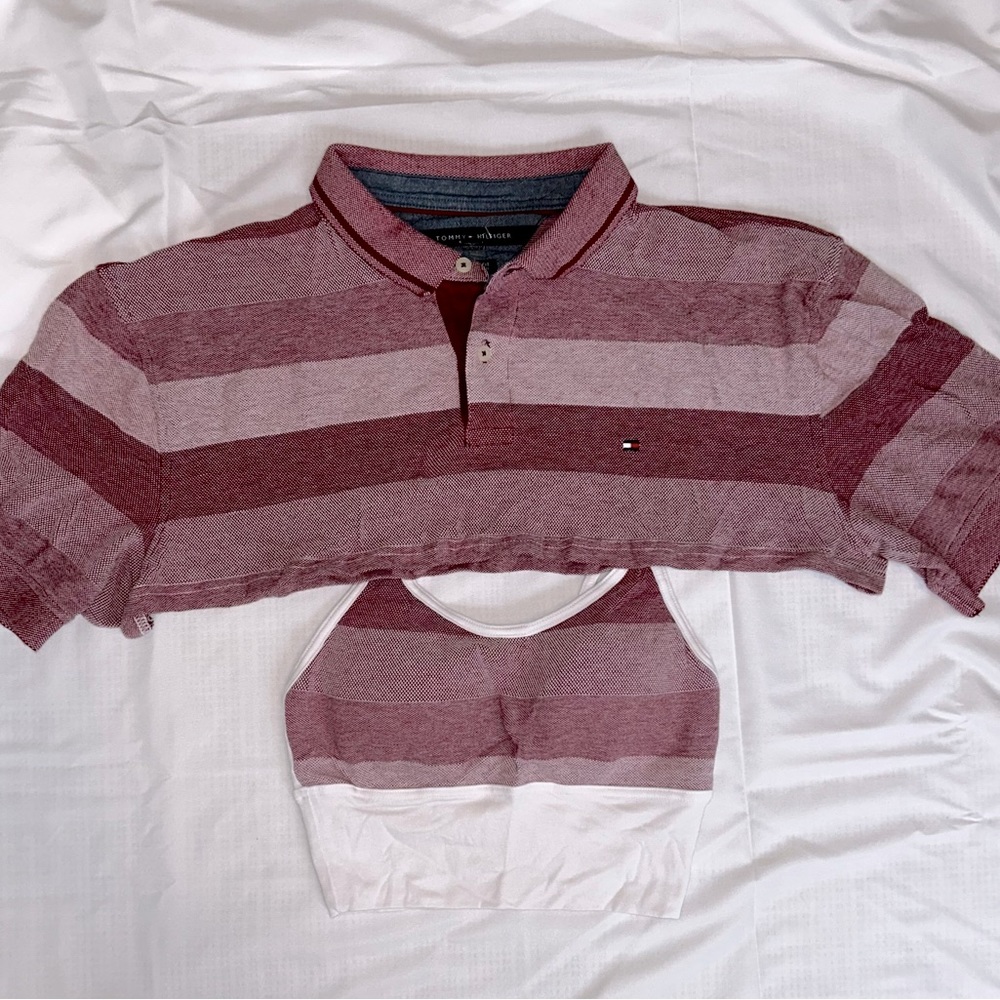 Reworked Authentic Tommy Hilfiger Bolero & Cami Set